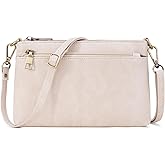 SENDEFN Leather Crossbody Bag for Women Small Clutch Purses Crossbody Shoulder Handbag Wallet Purses RIFD Card Slots