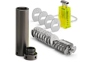 Cryptosteel® Seed12 Metal Backup – Fireproof & Waterproof Steel Storage for 12-Word Seed Phrase, Private Keys & Passwords | Compatible with BIP39 Wallets like Ledger & Trezor (noir)