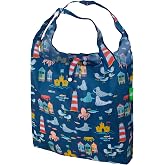 ECO CHIC Foldable Reusable Grocery Bags - Lightweight, Recycled &amp; Reusable Shopping Bag - Waterproof Packable Tote