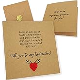 HAMUIERS Will You Be My Godmother Proposal Card, Godmother Proposal Gift, Godmother Gifts from Godchild, Godmother Request Asking Card for Baptism.