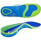 Cloudflo Plantar Fasciitis Insoles for Men Women,High Arch Support for Pain Relief,Shoe Inserts Orthotic for Flat Feet,Work Boot Insoles for Shock Absorbing Inserts (Fit for Standing All Day) BG-XS