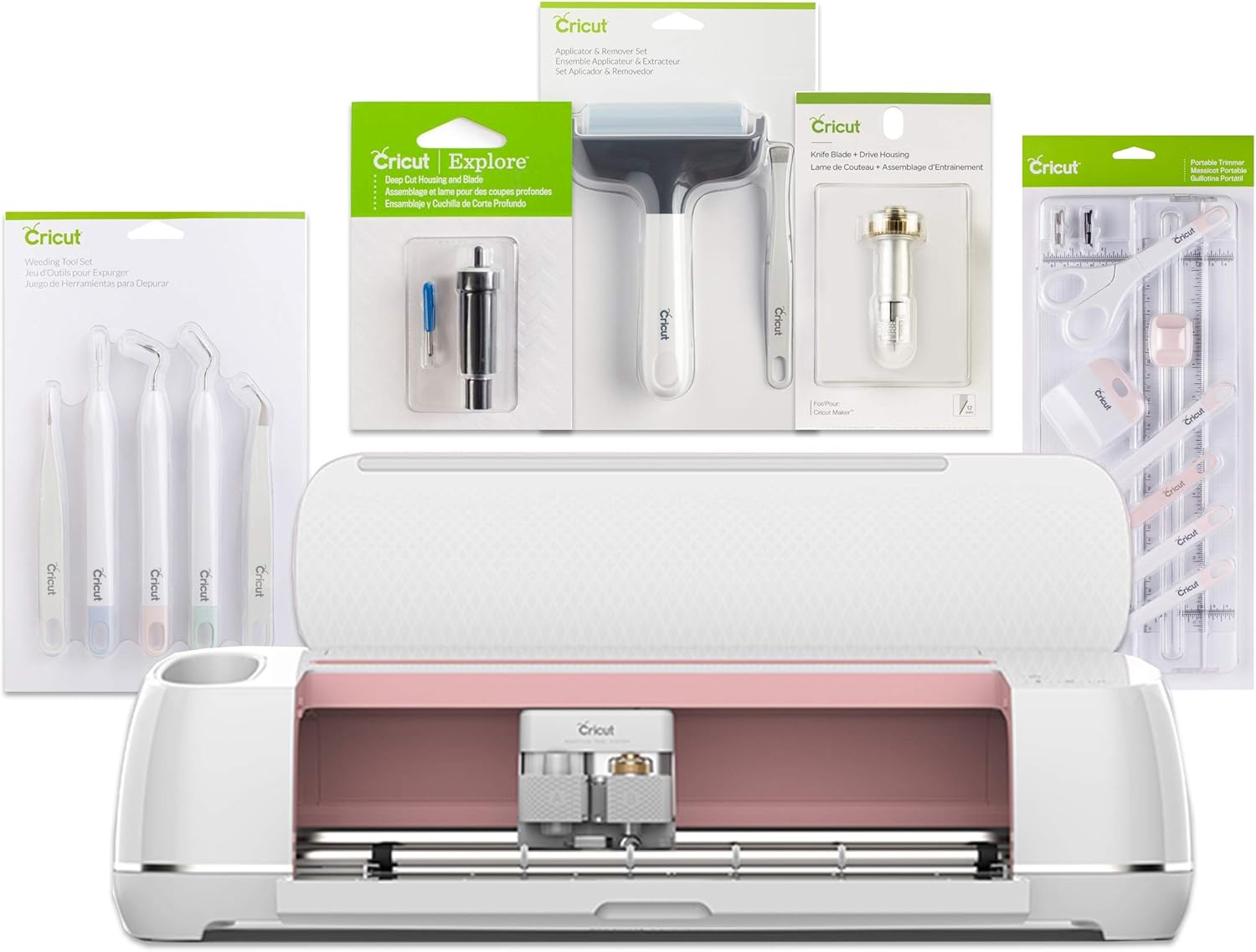 Cricut Maker Rose TOOLS BUNDLE Basic Tools, Brayer, Weeding Sets