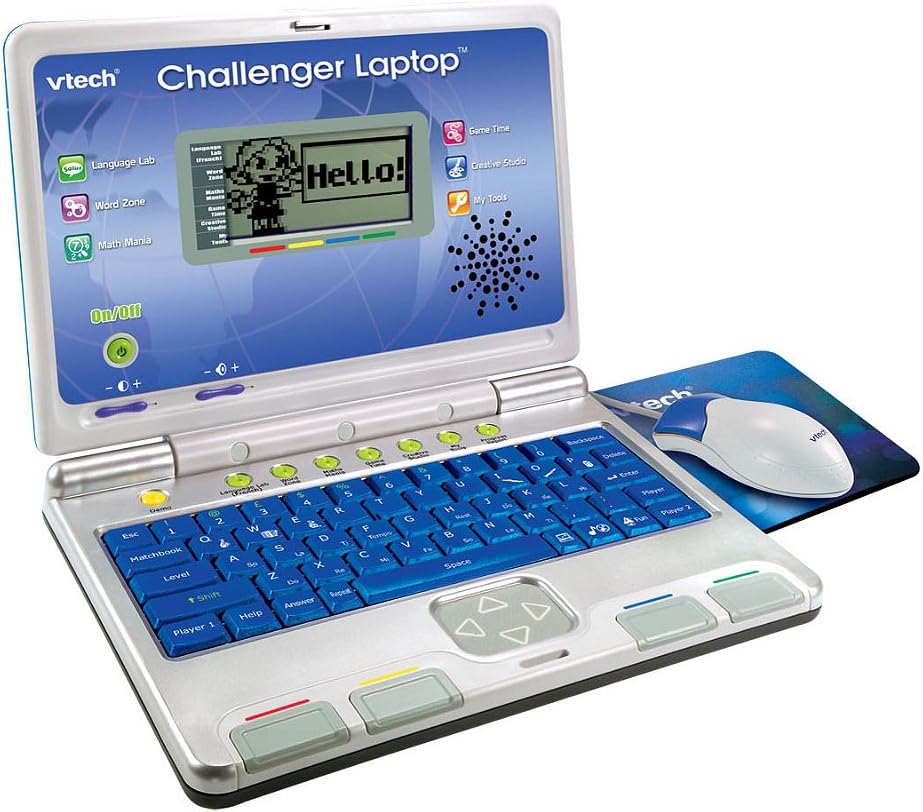 VTech Challenger Laptop 64973 Blue Educational Toy Laptop 4 Years+