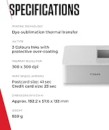Canon SELPHY CP1500 Compact Photo Printer Wireless USB-C SD Card Connectivity view 8