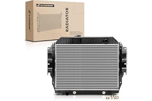 A-Premium Engine Coolant Radiator with Trans. Oil Cooler Compatible with E-150 Econoline 1992-1996, E-250 Econoline 1992-1996