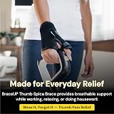 BraceUP Thumb Spica Brace Support for Arthritis Carpal Tunnel Tendonitis Black view 7