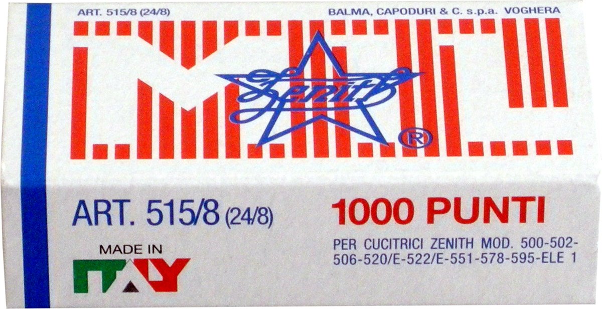 Zenith 129279 Universal Staples, Pack of 1000, 515