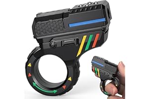 Colorful Fidget Gun Slider, Fun Fingertip Fidget for Kids, Adults Desk Toy for Focus Fidgeting, Sensory Play Click Toy, Finge