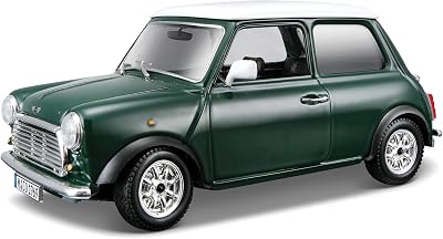 Bburago 1:24 1969 Mini Cooper Green Diecast Model Car