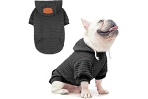 BEAUTYZOO Dog Hoodie for Small Medium Large Dogs, Winter Fall Warm Dog Clothes for Puppy S M Sized Dogs Girl Boy, Dog Sweater Shirt Hoodies with Pocket Bulldog Pitbull Cat Clothing Coat