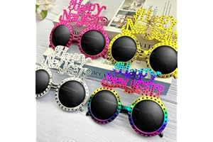 Leetous New Years Eve Party Supplies Decorations 2026 - 8 Pack, Happy New Year Glasses Party Favors, Festival Eyewear Eyeglasses Photo Booth Props Gifts for Costume Outfit