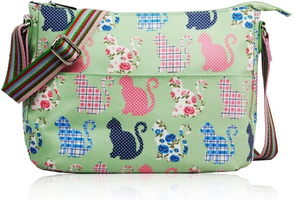 SALE Cats & Kittens 'CK' Designer Style Matte Canvas Messenger Bag