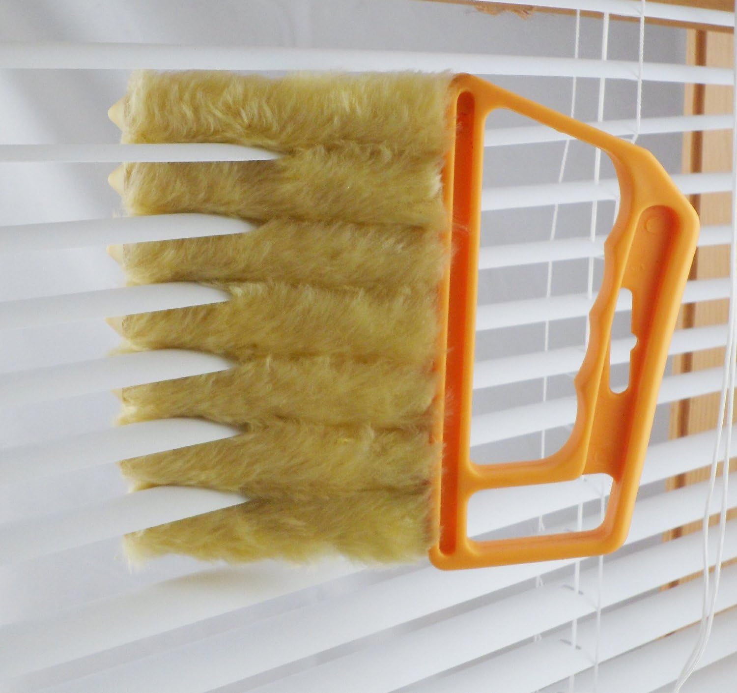 Microfibre Venetian Blind Blade Cleaner Window Conditioner Duster Clean Brush #Yellow