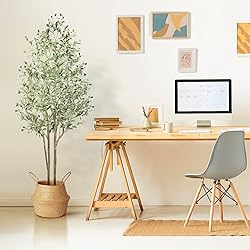 Alupssuc 6ft Artificial Olive Tree with Natural
