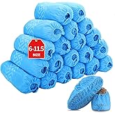 Shoe Covers Disposable 200 Pack (100 Pairs) | Non-Slip, Durable, Indoor | Protect Your Home, Floors and Shoes