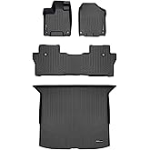 SMARTLINER Custom Fit Floor Mats 2 Rows and Cargo Liner Behind 2nd Row Set Compatible with 2019-2025 Honda Passport