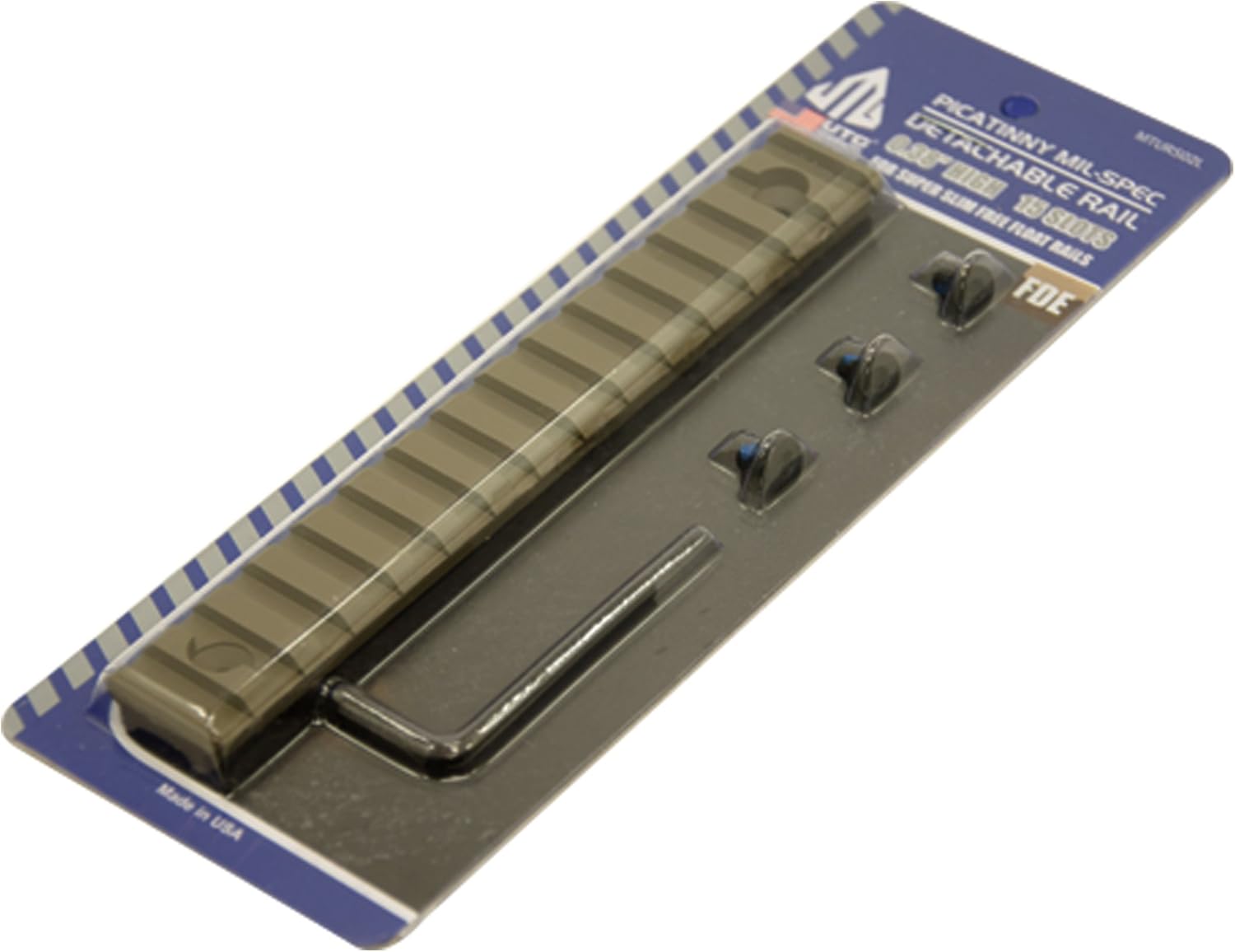 UTG PRO 15-Slot Super Slim Free Float Rail Section - FDE : Sports & Outdoors