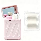Asmonato Ear Piercing Cleaner Kit with Mirror,Ear Piercing Cleaning Kit,240pcs Disposable Ear Hole Cleaner Floss for Piercing Aftercare,Earring Hole Cleaning Kit,50pcs Cotton Swabs for Women,Men,Girls
