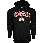 Blue 84 Men's Ohio State Buckeyes Hoodie Black Arching Over, Ohio State Buckeyes Black, Large