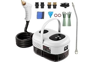 AULANK 2500W Handheld Steam Cleaner,Portable Car Steamer For Auto Detailing,High-Temperature and Pressure Steam Cleaner For Home, Steam Cleaning Machine for Furniture,Kitchen,Grout,Floor,Tile (White)