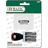 BAZIC Products Date Stamp with Black Ink Pad, 12-Year Date Bands | 12 years of dates and a separate black ink pad for dating files and paperwork