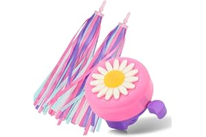 PLATT Bike Bell for Kids, Bike Horn for Boys and Girls Bike with 1 Pair Bike Streamer Tassels