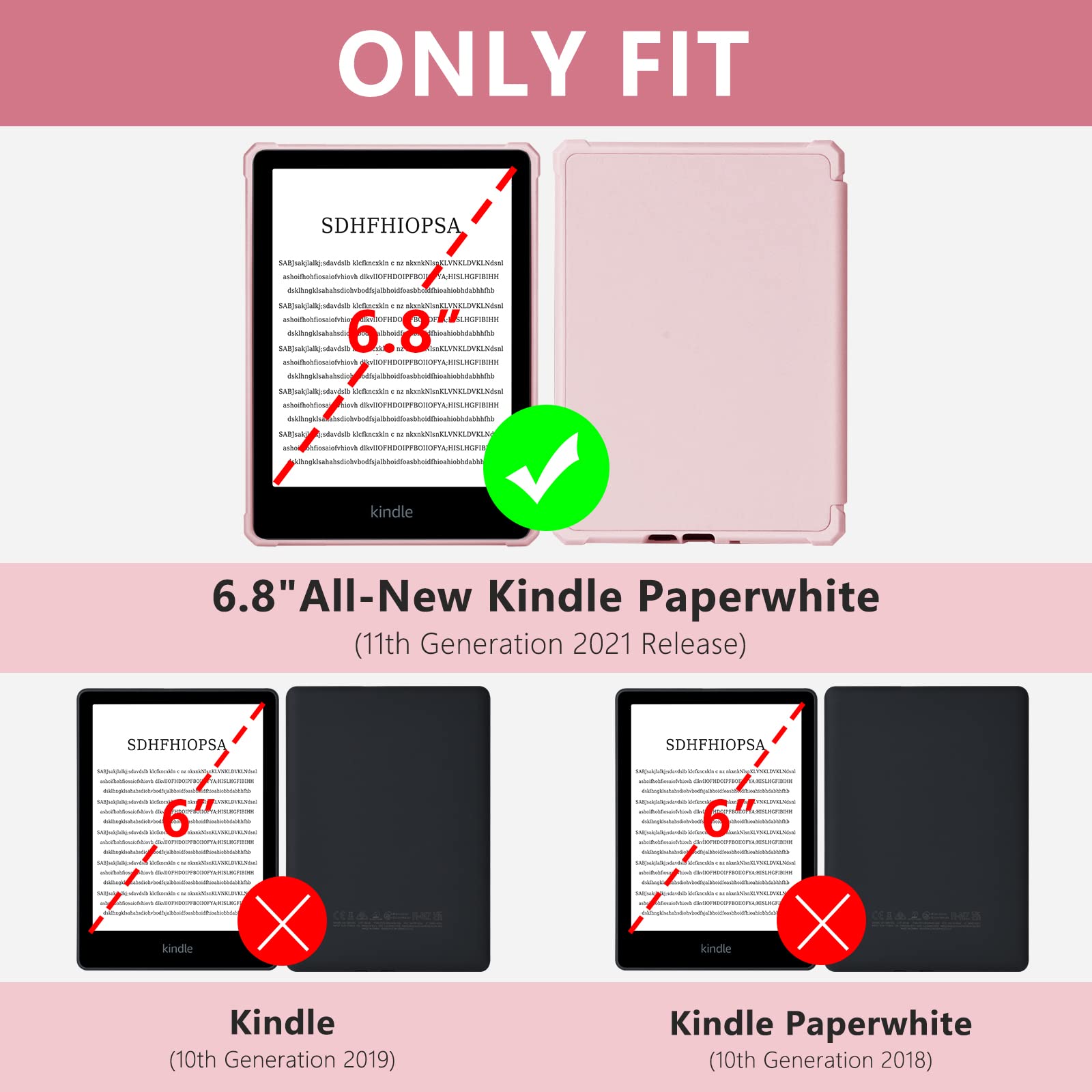 FUWANG Case for Kindle Paperwhite 6.8