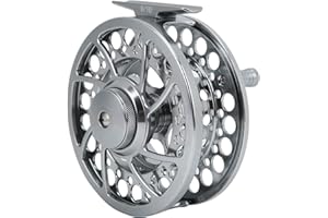 Fly Reel, Durable Metal Aluminum Alloy Fishing Fly Reel with 3 Ball Bearings, Compact Design for Outdoor Fishing, Travel, and