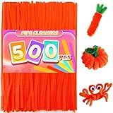 Praisebank Orange Pipe Cleaners - 500pcs for Crafts