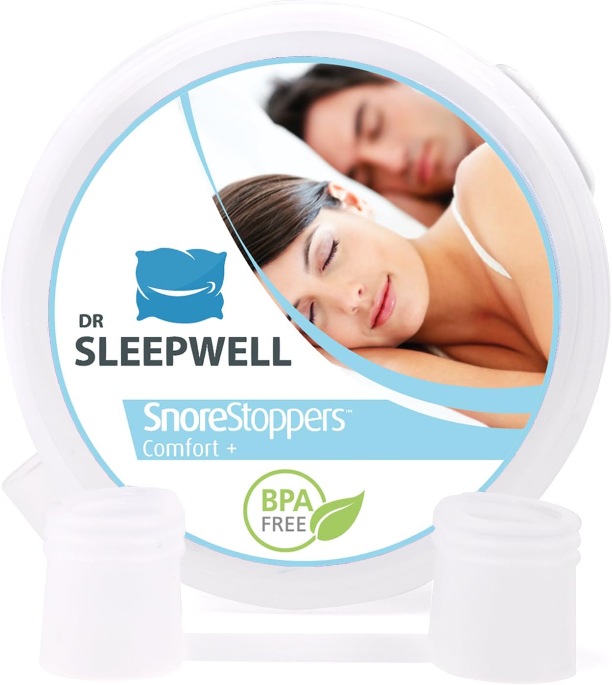 Best Anti Snoring Device - NEW MODEL - Stop Snore Solution – Sleep Better Aids - Anti-Snore Remedy Devices – 4 Nose Vents Nasal Dilator - Alternative for Mouthpiece Chin Strap Strips Breathing Relief