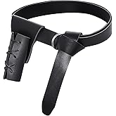 Medieval Renaissance Belt Sword Dagger Frog Case Leather Sword Holster for Halloween Knight Pirate Viking Warrior Costume