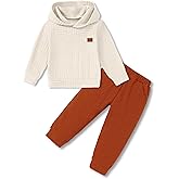 Coco&RARA Toddler Baby Boy Clothes Long Sleeve Hoodie Sweatshirt + Pants Outfits 2PCS Fall Winter Sweatsuit Set 1-5T