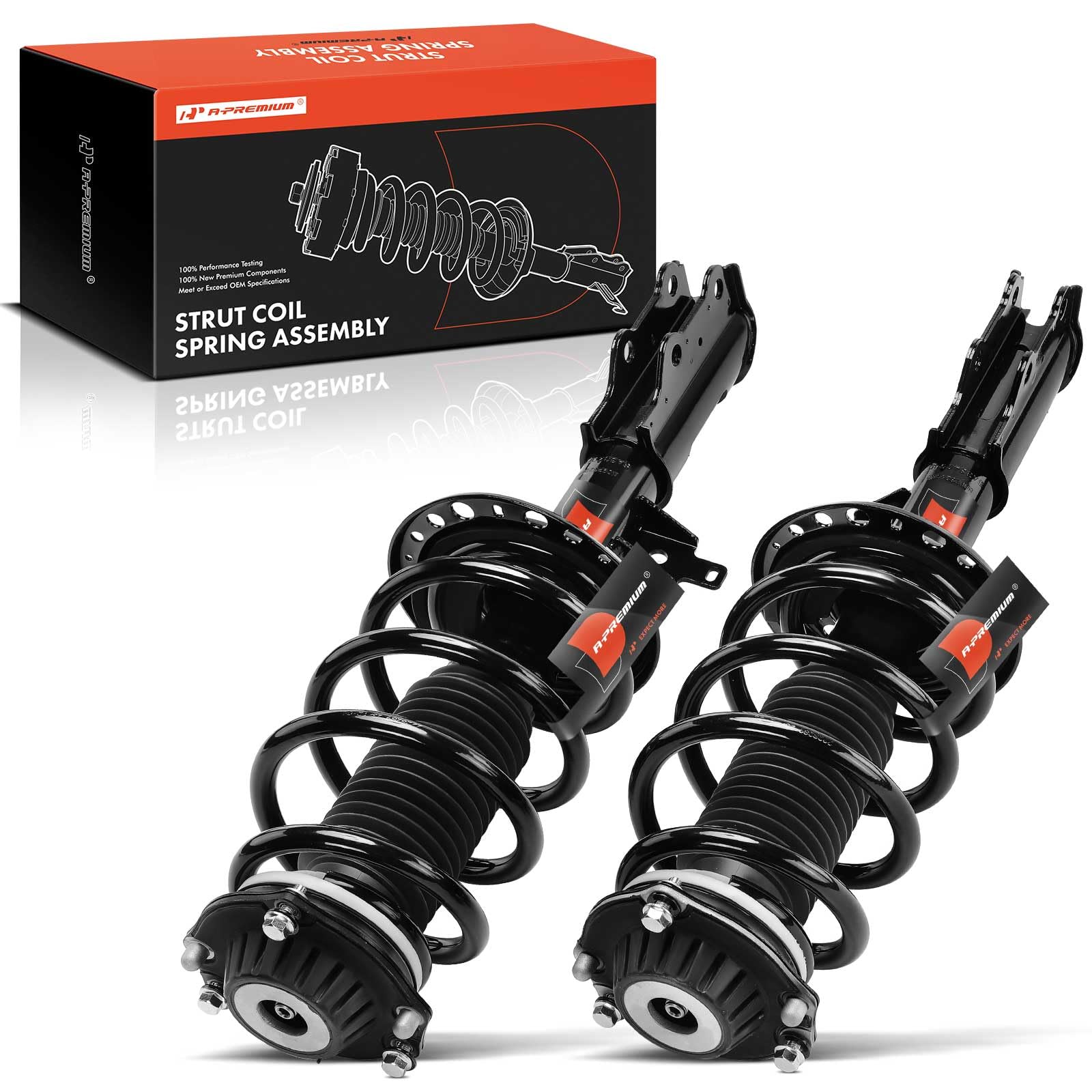 A-Premium Front Pair (2) Complete Strut and Coil Spring Assembly ...