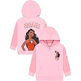 Disney Moana Girls Hoodie, Princess Girls Zip Up Hoodie, Moana Clothes, Cotton Kids Hoodies