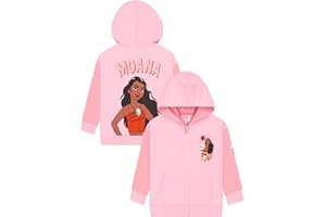 Disney Moana Girls Hoodie, Princess Zip Up Hoodie, Hooded Girls Sweater, Cotton Kids Hoodies