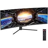 Deco Gear 49" Curved Ultrawide E-LED Gaming Monitor, 32:9 Aspect Ratio, Immersive 3840x1080 Resolution, 144Hz Refresh Rate, 3