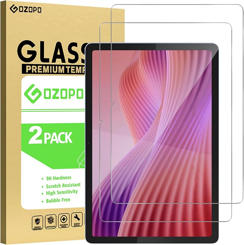 GOZOPO Screen Protector for Lenovo Tab 10.1 2025 TB311FU TB311XU 9H 2 Pack