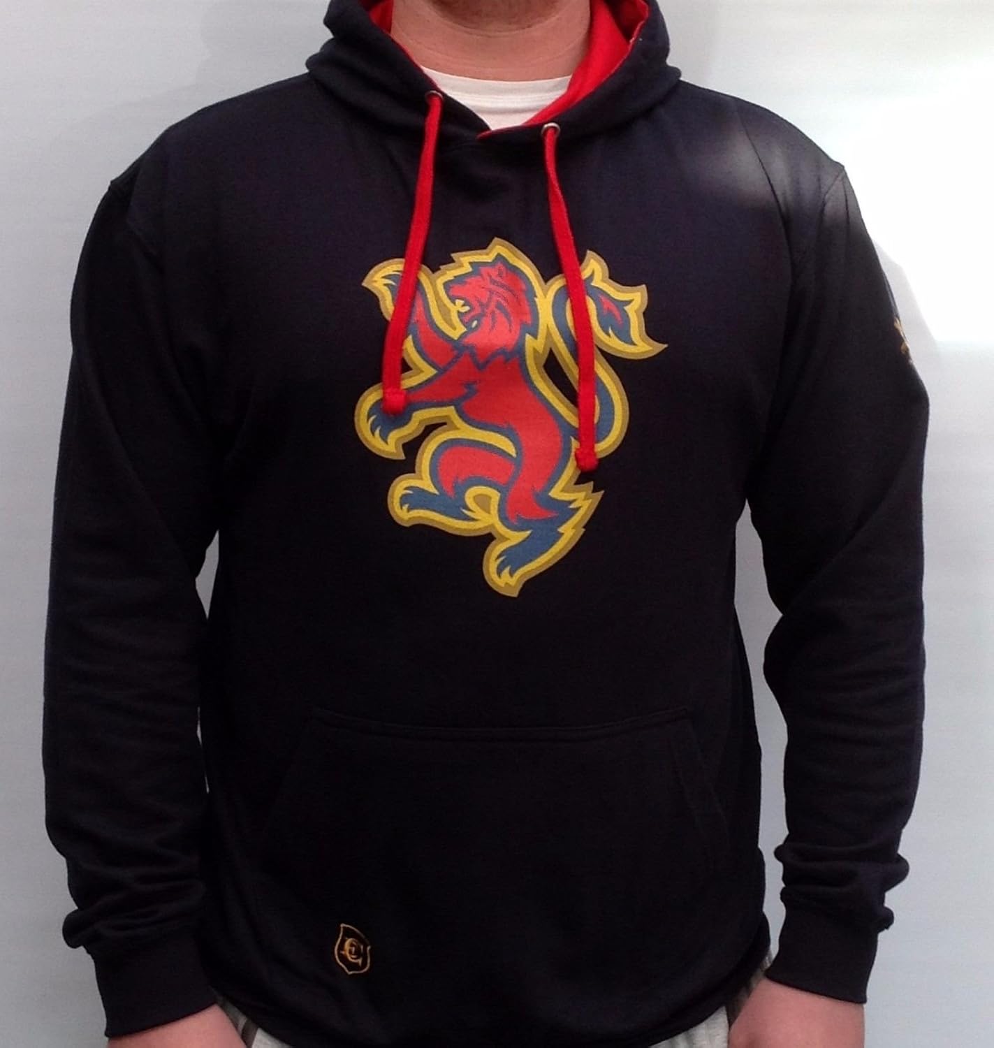 Edinburgh Capitals Official Navy Hoodie with Scotland Flag on Front (XL) Amazon.co.uk Clothing