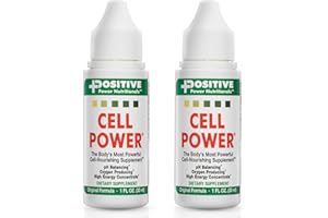 POSITIVE POWER NUTRITIONALS Cell Power® Oxygen Drops 1oz (Pack of 2) - Liquid Dietary Supplement Enriched with Beets, Grapes, Vegetable Protein- Liquid Oxygen Drops for Wellness