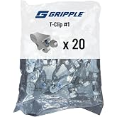 Gripple T-Clip #1 for Fence Wire End Post Termination (20 Count)