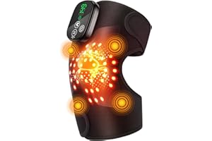 Heated Knee Brace with Vibration, Cordless Knee Massager for Muscle Relaxation Joint Elbow Shoulder, Knee Heating PadWoman Ma