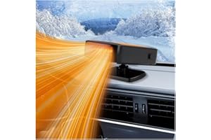 YGQ Portable Car Heater for Vehicle, 12V Car Heater Portable（ Plugs into Cigarette Lighter）, Portable Heater for Car, 360° Rotatable Car Defroster Windshield Heater (1)