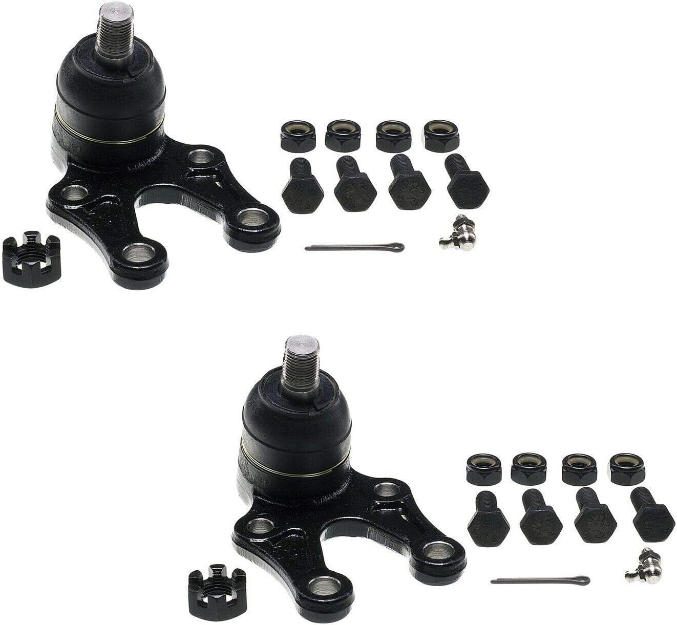 Pair Set 2 Front Lower Suspension Metal Ball Joints For