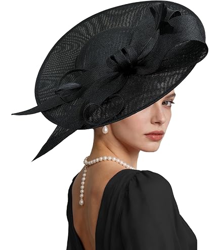1463 Women Church Hats Formal Kentucky Dress Derby With Bowknot Elegant SD17( White + More colors options )Kentucky Derby Hat  main image 4