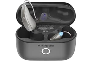 VITOPDIA 3-in-1 Rechargeable Bluetooth OTC Hearing Aids for Adults Seniors, Music Streaming | Phone Call Auto Switch, Smart Noise Cancellation, DSP 16-Channel HD Sound, 5-Level Volume, 15-Hour Battery