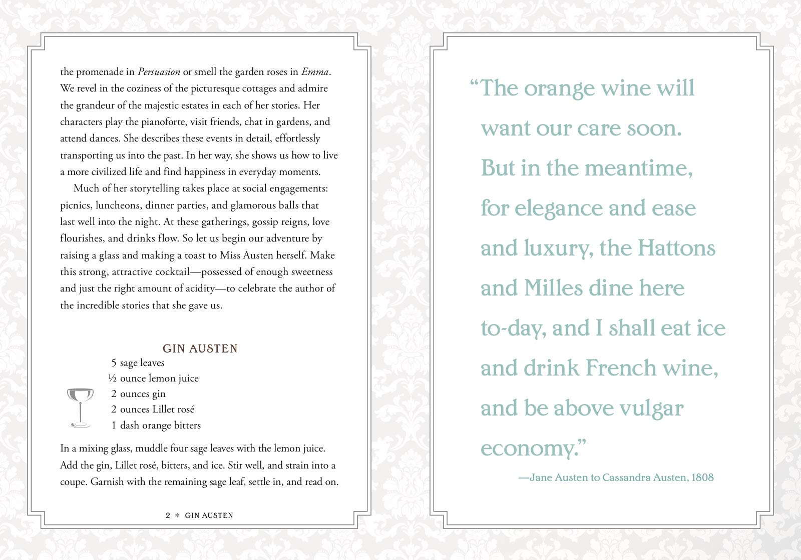 Gin Austen: 50 Cocktails to Celebrate the Novels of Jane Austen - A Cocktail Book