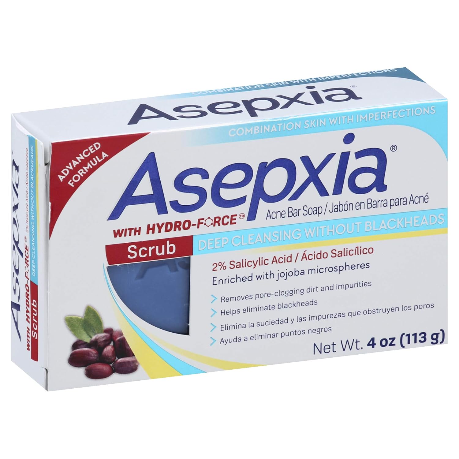 Asepxia Cleansing Bar Scrub, 4 Ounce Multipack (Pack of 5): Beauty