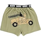 Lazy One Funny Animal Boxers, Novelty Boxer Shorts, Humorous Underwear, Gag Gifts for Men, Funny Bear Boxers