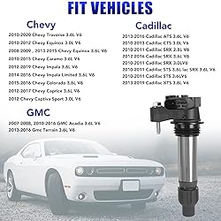 Set of 6 Ignition Coil Pack and Spark Plugs for GMC