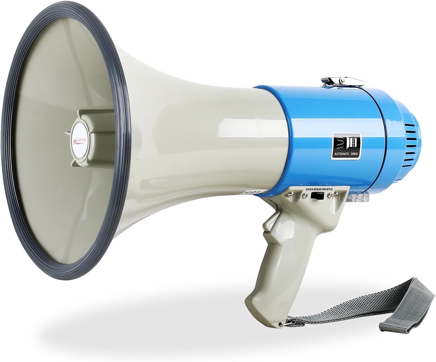 AUNA Megaphone Bullhorn Loud Speaker Blue/Grey Amazon.co.uk Electronics